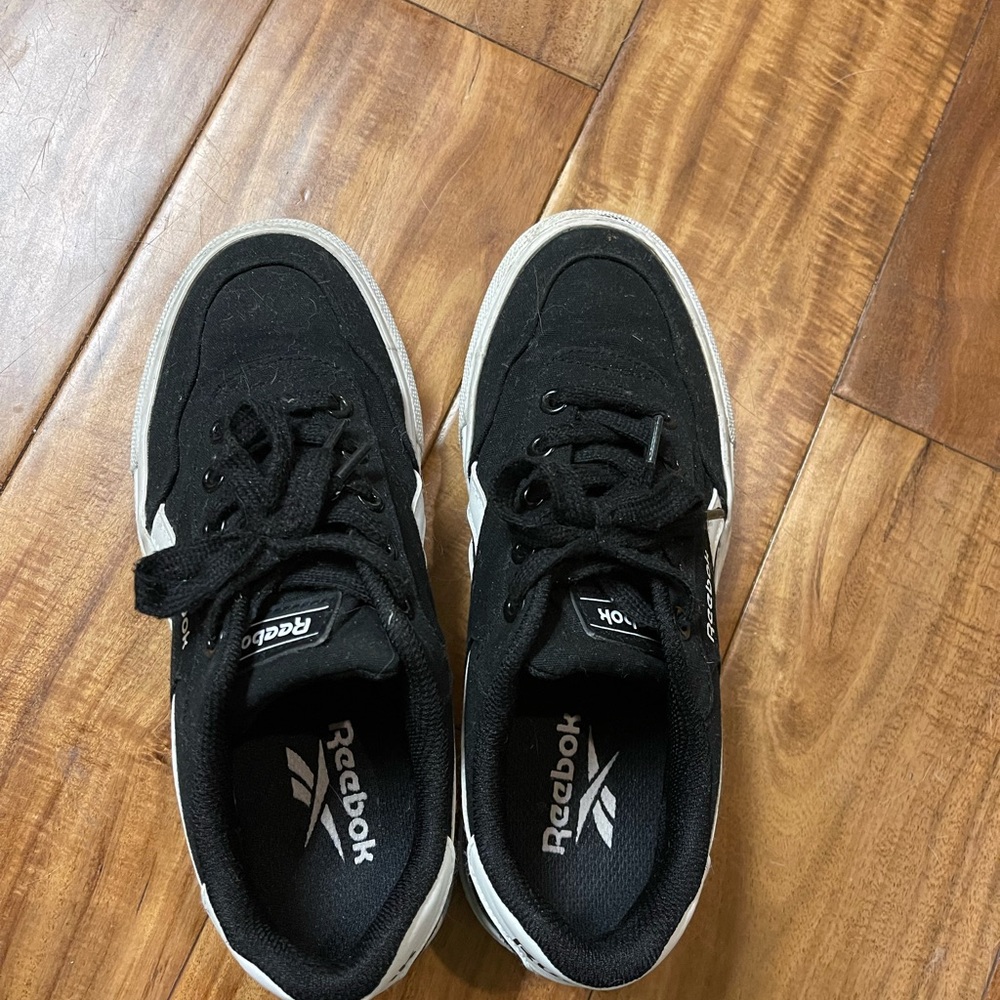 Reebok Black and White Athletic Shoes